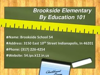 Brookside Elementary By Education 101