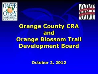 Orange County CRA and Orange Blossom Trail Development Board