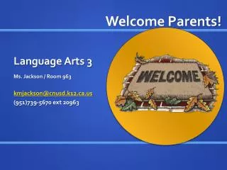 Language Arts 3