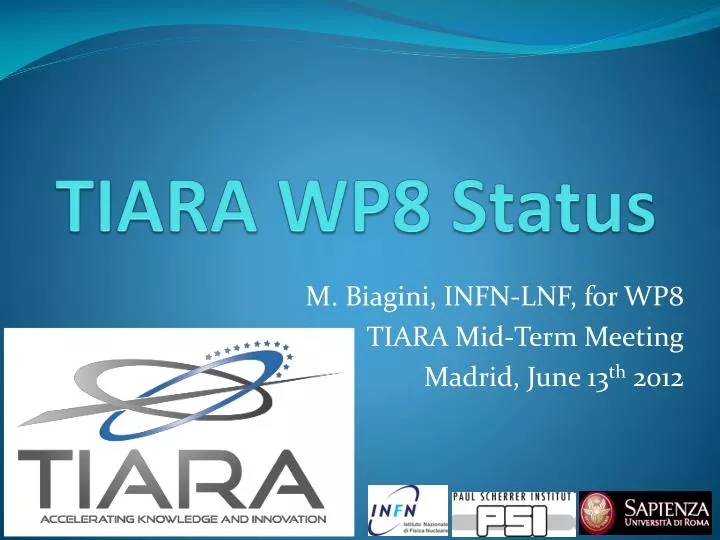 tiara wp8 status