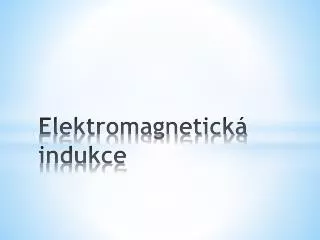 elektromagnetick indukce