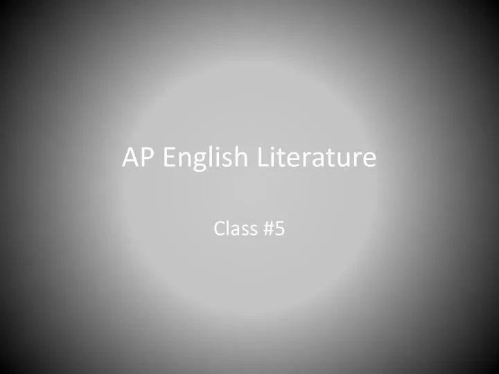 ap english literature