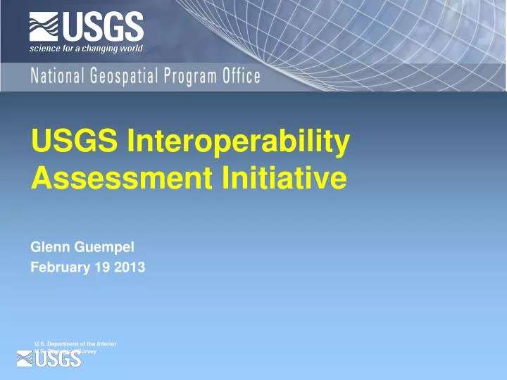 usgs interoperability assessment initiative