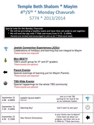 Jewish Connection Experiences (JCEs) :
