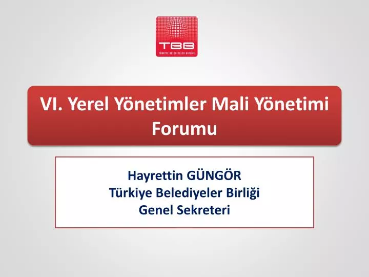 vi yerel y netimler mali y netimi forumu