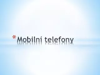 mobiln telefony