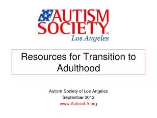 Resources for Transition to Adulthood