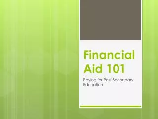 Financial Aid 101