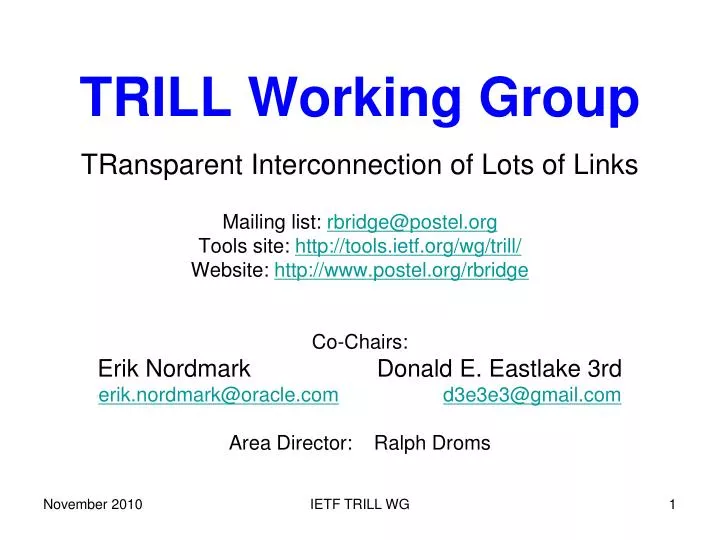 trill working group