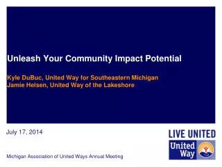 Michigan Association of United Ways Annual Meeting