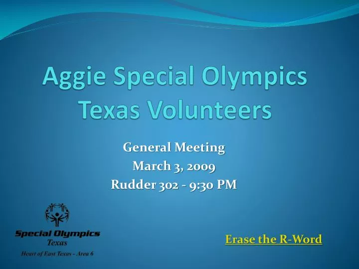 aggie special olympics texas volunteers