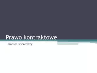 Prawo kontraktowe