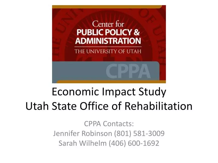 economic impact study utah state office of rehabilitation