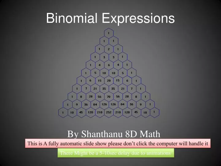 binomial expressions