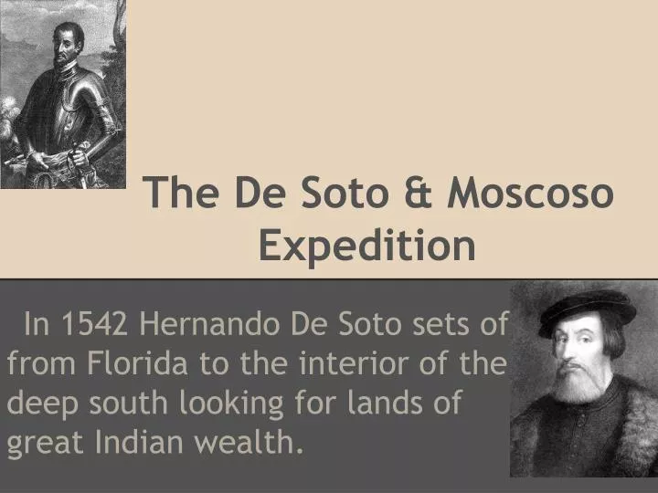 the de soto moscoso expedition