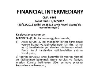 financial intermediary