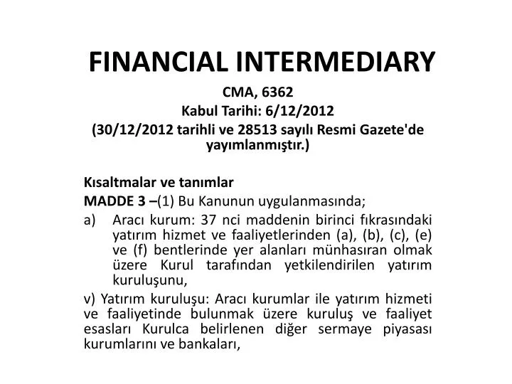 financial intermediary