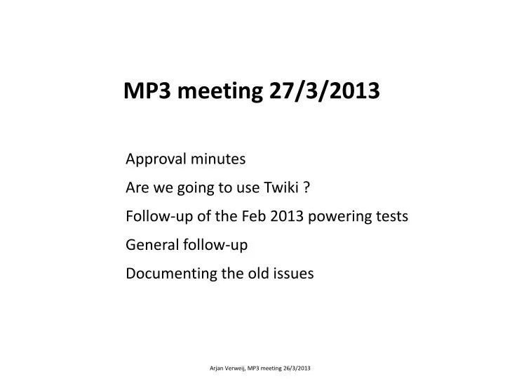 mp3 meeting 27 3 2013