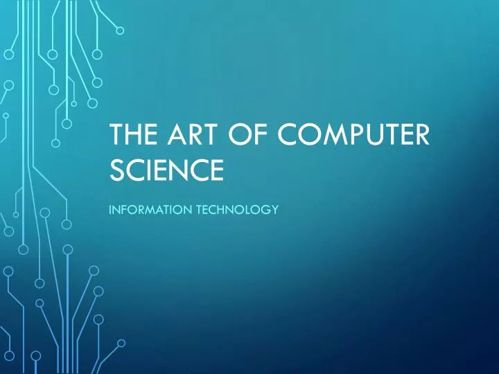the art of computer science