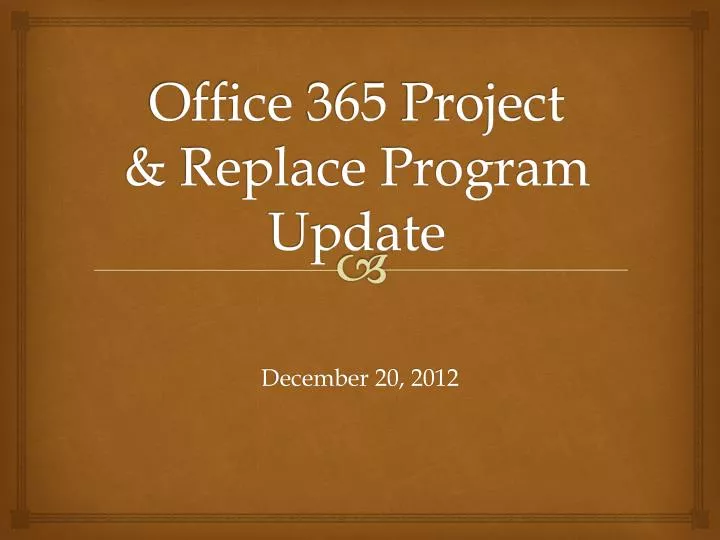 office 365 project replace program update