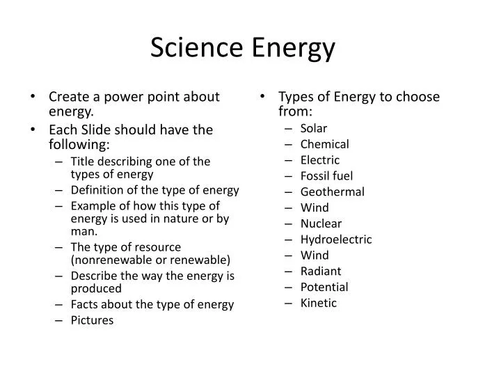 science energy