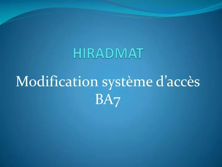 h iradmat