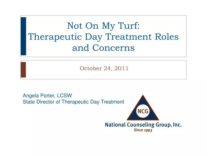 not on my turf therapeutic day treatment roles and concerns