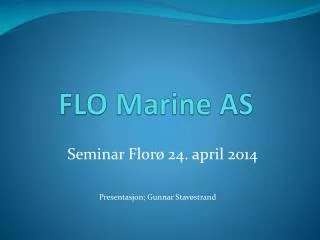 flo marine as