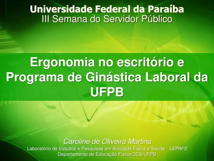 universidade federal da para ba