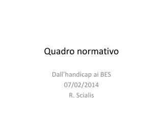 quadro normativo