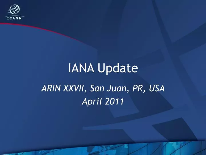 iana update