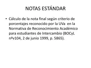 notas est ndar
