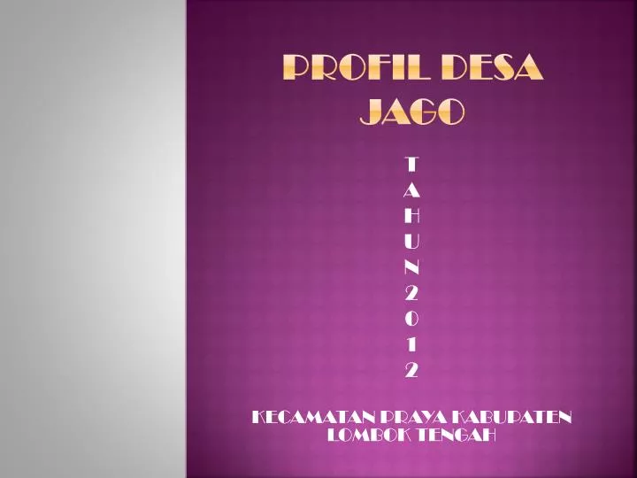 profil desa jago