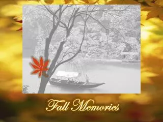 Fall Memories