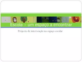 escola um espa o a encontrar