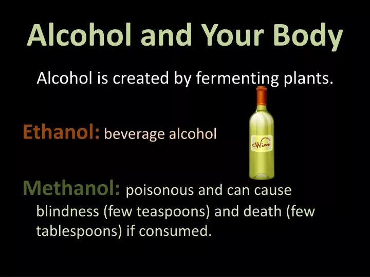 alcohol and your body