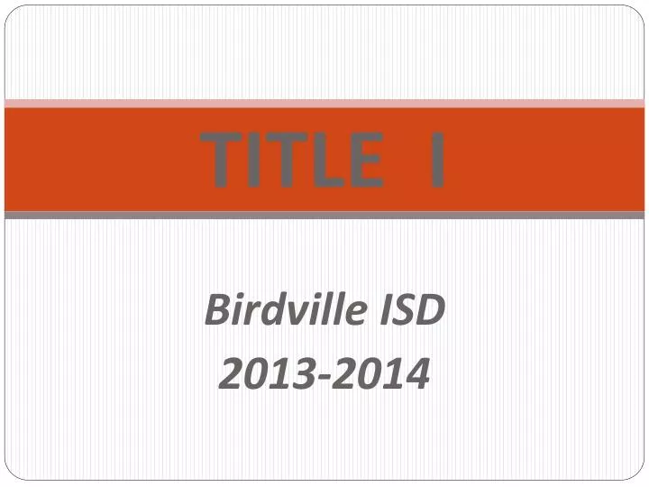 title i birdville isd 2013 2014