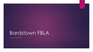 Bardstown FBLA