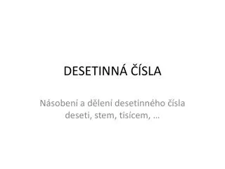desetinn sla