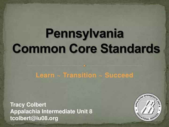 pennsylvania common core standards