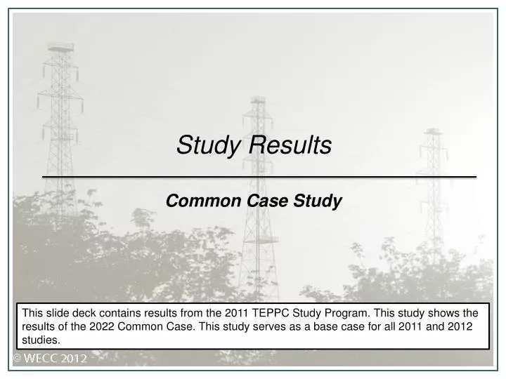 study results common case study