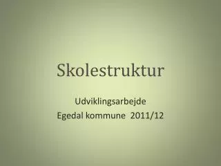 skolestruktur