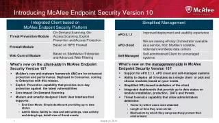 Introducing McAfee Endpoint Security Version 10