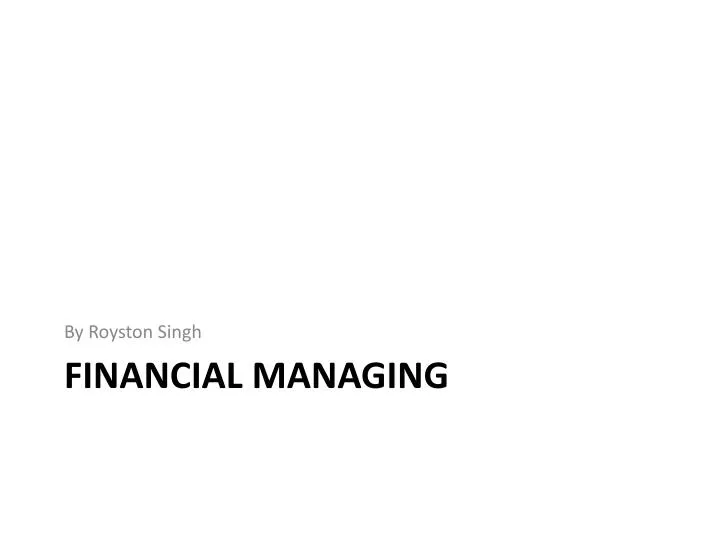 financial managing