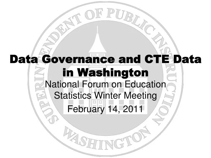 data governance and cte data in washington