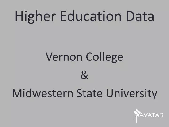 higher education data