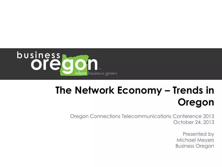 the network economy trends in oregon