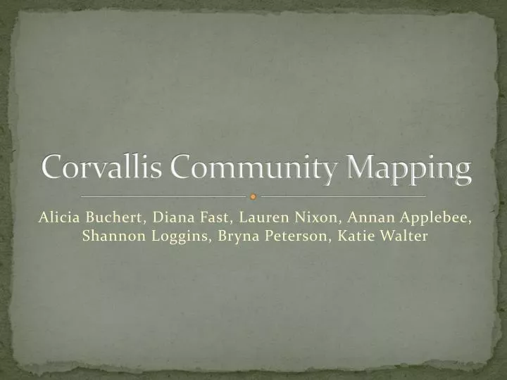 corvallis community mapping