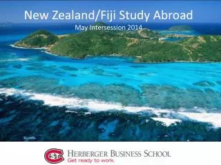 New Zealand/Fiji Study Abroad May Intersession 2014
