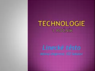 technologie 1 ro n k